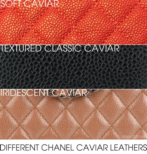 caviar leather vs calfskin